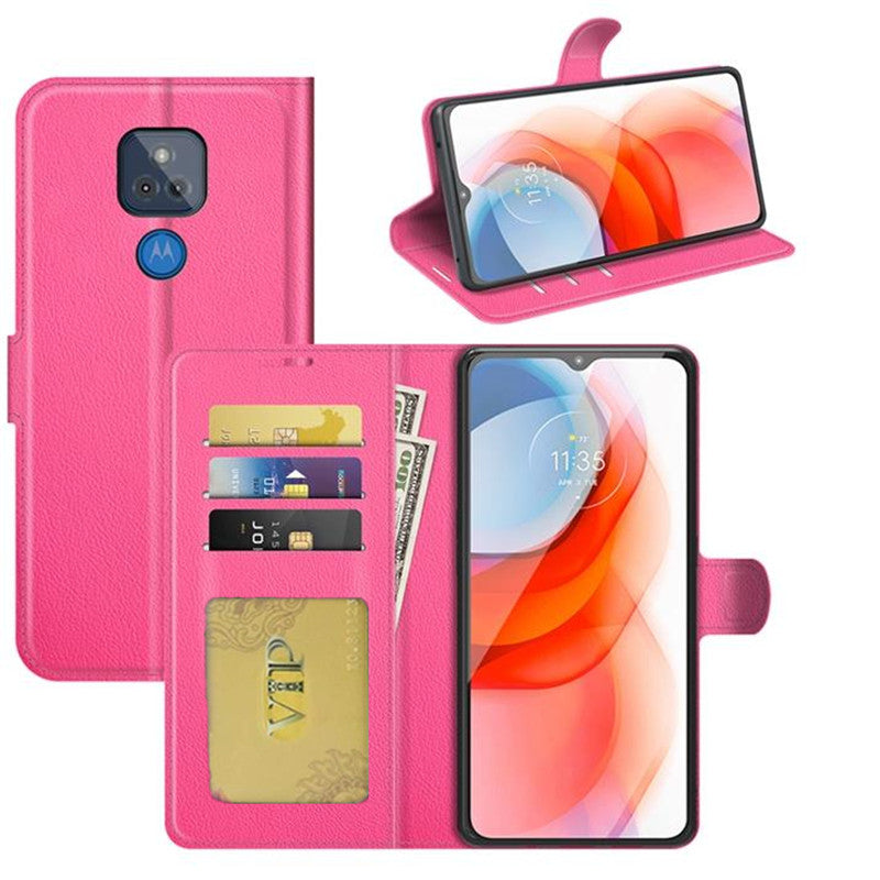 Leather Folio Wallet Case for Motorola Moto G Play (2021) Leather Folio Wallet Case for Motorola Moto G Play (2021)